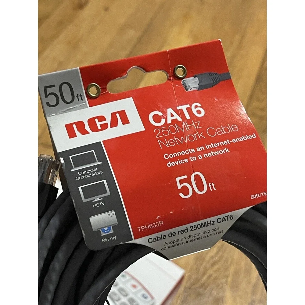 RCA 50'‎ COAX RG6 Cable NEW/old Stock Audio Video Source TV HDTV A/V Receiver V2
